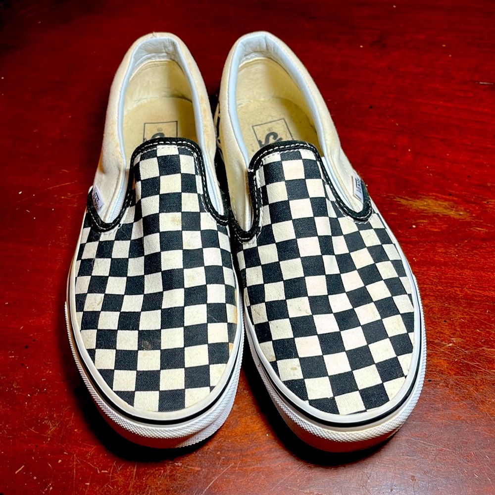 Vans original black check size 9 women’s/7.5 men